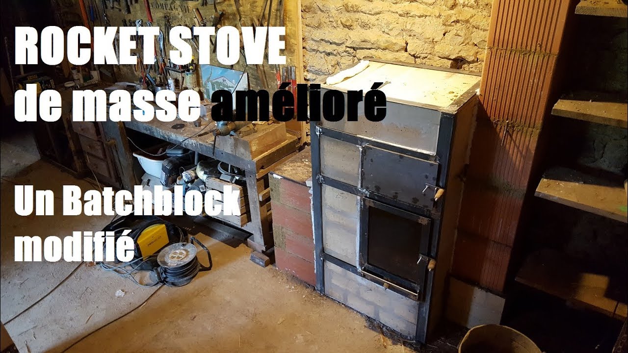 Permaculture et autonomie - Un Rocket Stove de masse V3.1 (Batchblock modifié)