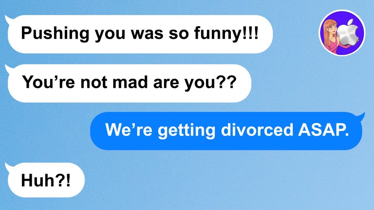 【Apple】Husband gets drunk and pushes me off a pier because he thinks it'd be a funny memory [Jumbo]