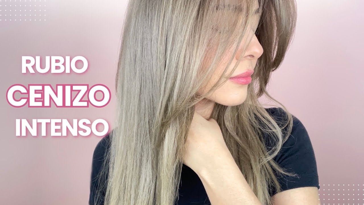 RUBIO CLARO CENIZO, con raíz sombreada  y decoloración PROCESO COMPLETO