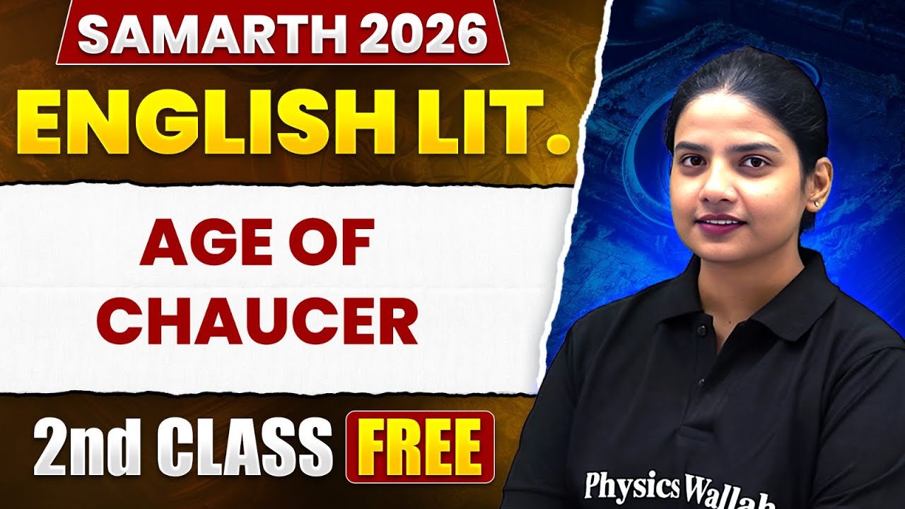 SAMARTH 2026 - Age of Chaucer | CUET PG 2026 English Literature | PW