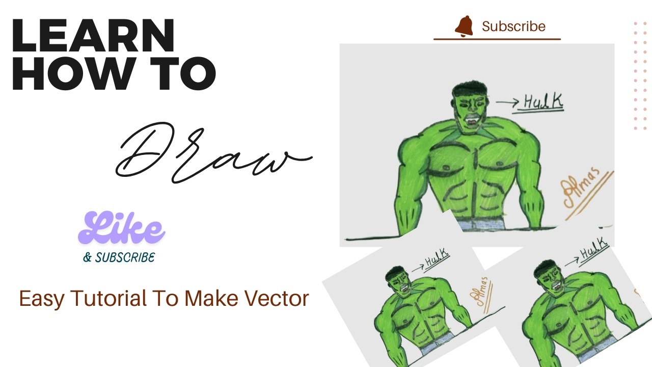 the amezing hulk drawing .