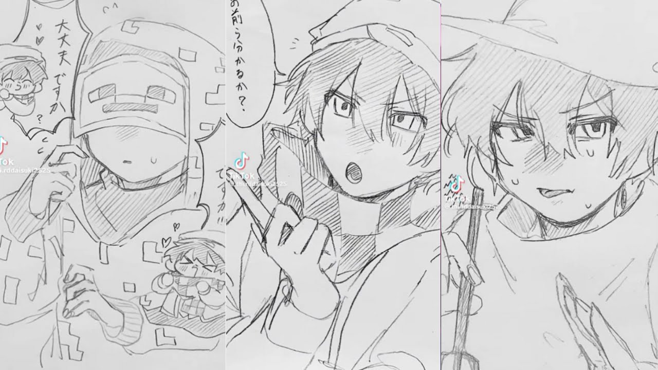 【らっだぁ】手描きティックトック　らっだぁ　らっだぁ運営など②