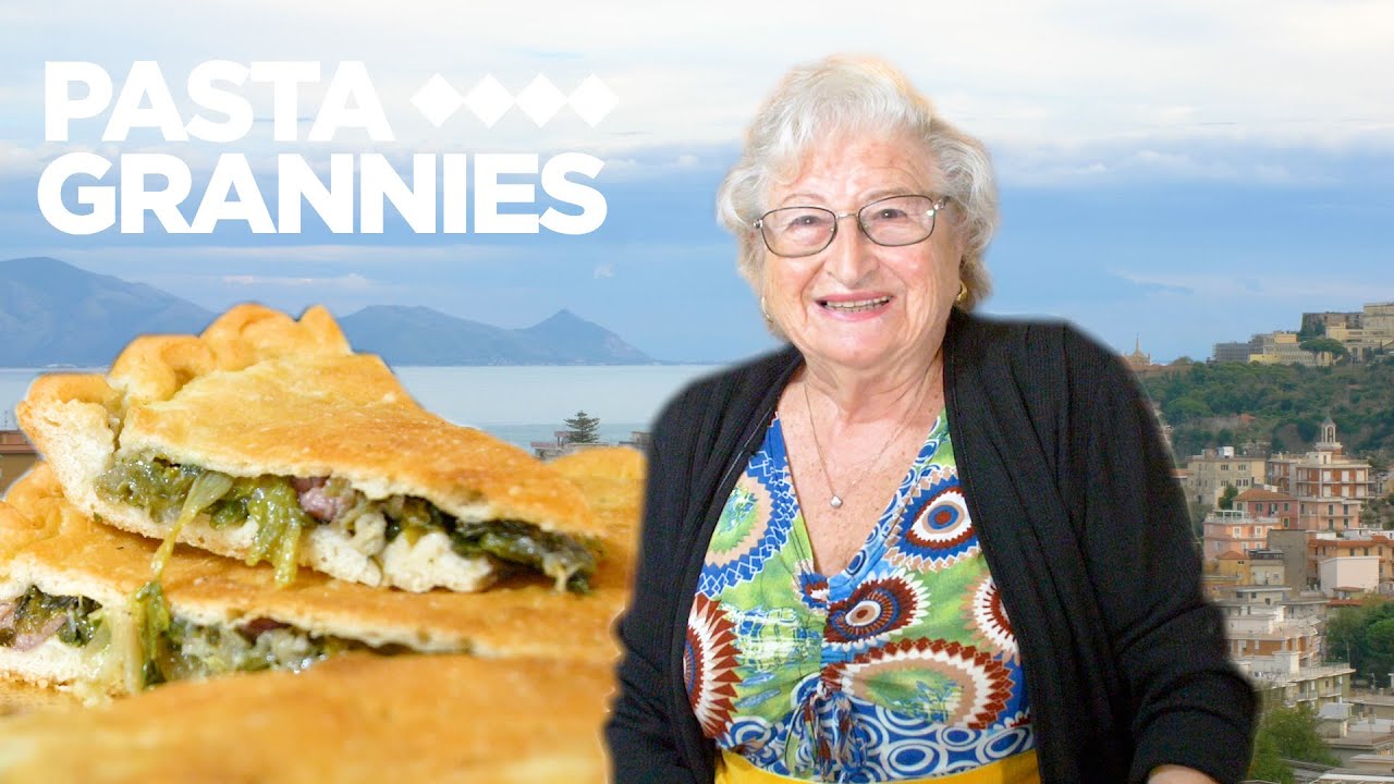 Discover stuffed pizza called tiella! | Pasta Grannies