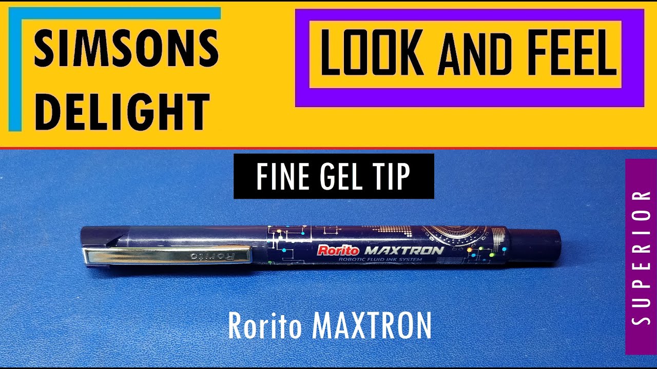 Забудьте о рукописном письме! | Rorito MAXTRON | Ручка-роллер с жидкими чернилами