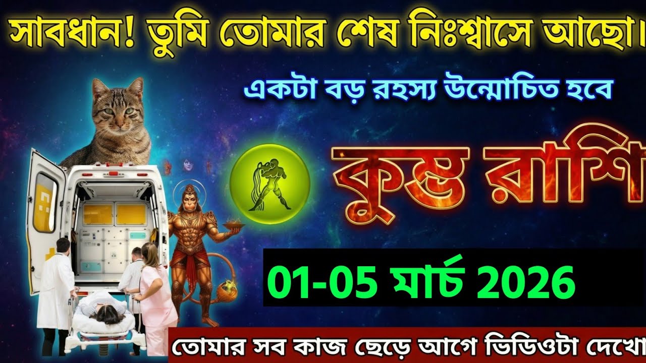 কুম্ভ রাশি, ২৭ জানুয়ারী, ২০২৬ সাবধান! তুমি তোমার শেষ নিঃশ্বাসে আছো। একটা বড় রহস্য উন্মোচিত হবে