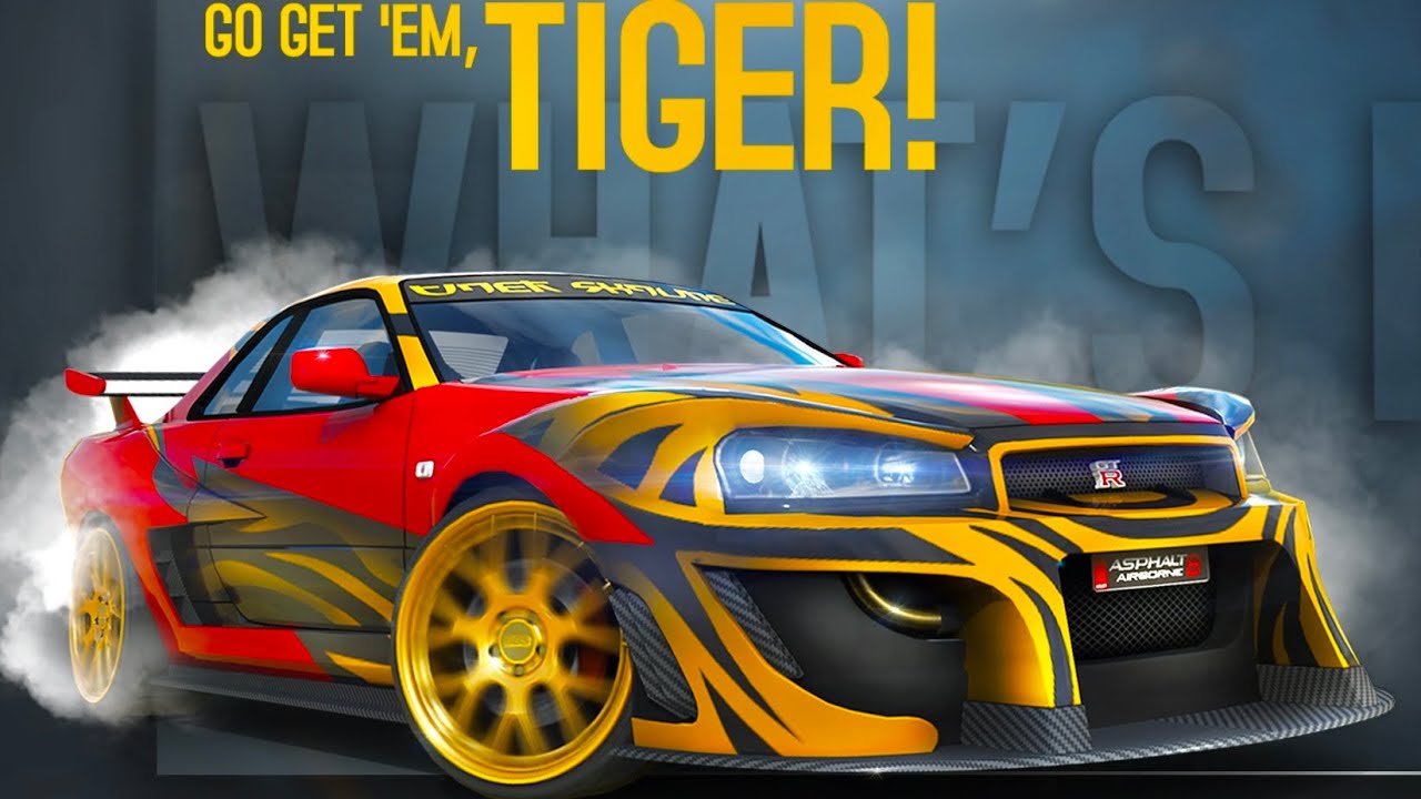 Asphalt 8, THE TIGER, Nissan Skyline GT-R R34 Special Edition, CHINESE New Year, FULL TEST PRO