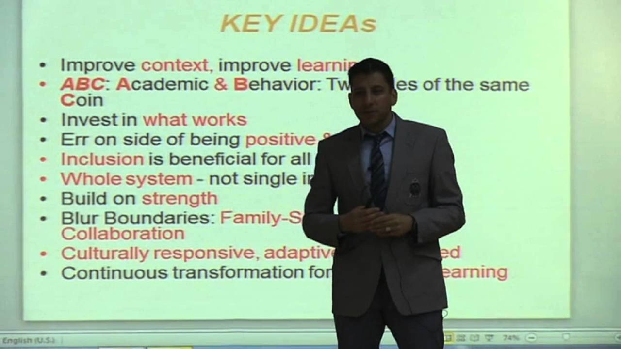 Dr  Aydin Bal - Response To Intervention: An Integrated Model of Academic and Behavioral Supports