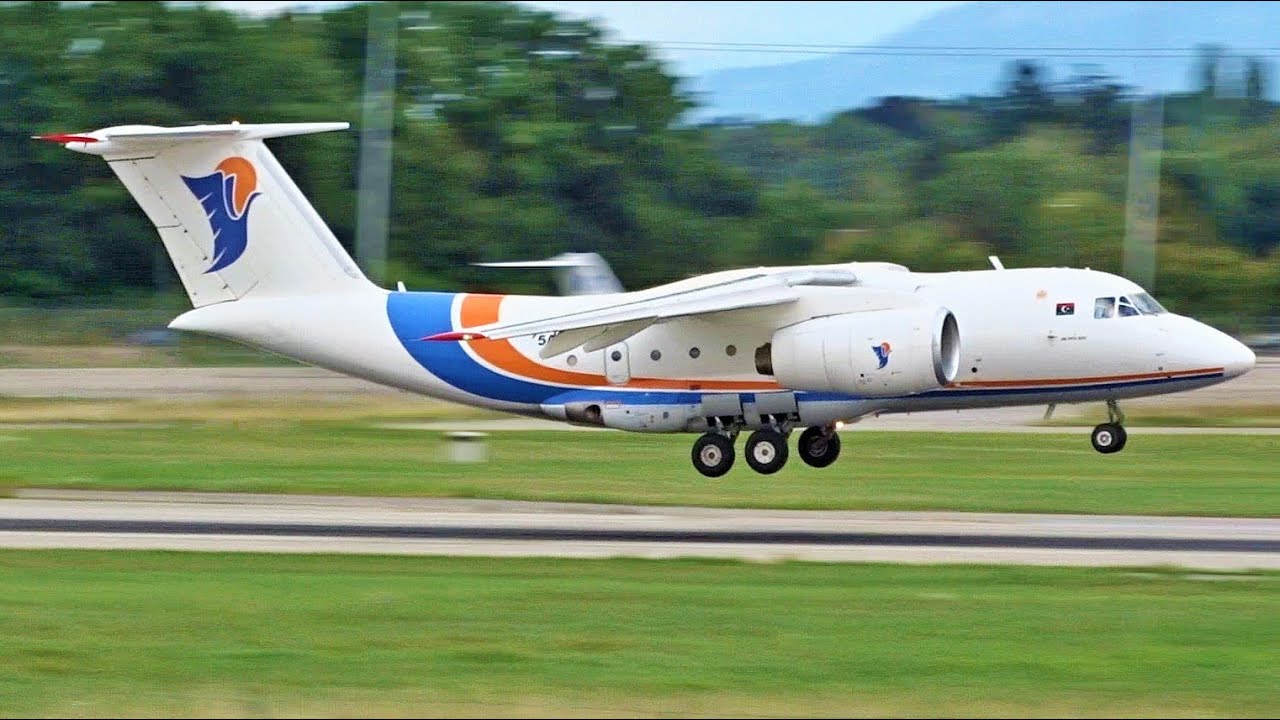 [FullHD] **RARE** Libyan Government Antonov 74 landing & takeoff at Geneva/GVA/LSGG