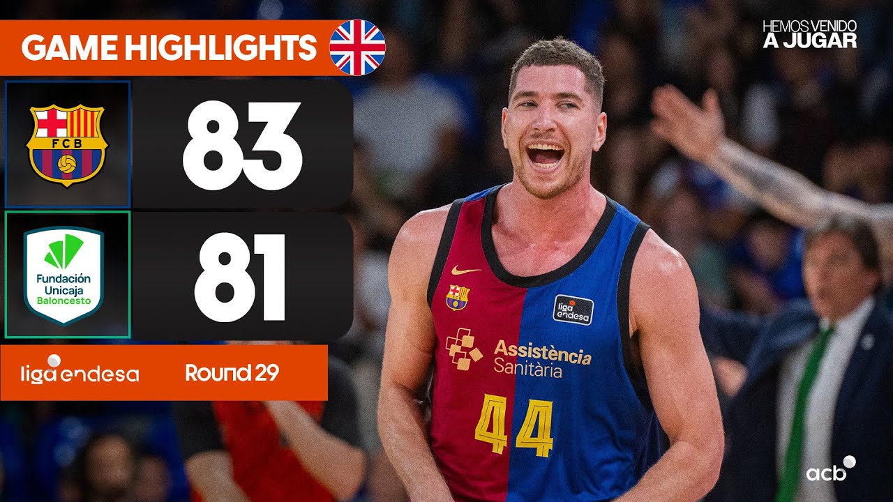 Barça - Unicaja (83-81) GAME HIGHLIGHTS | Liga Endesa 2024-25