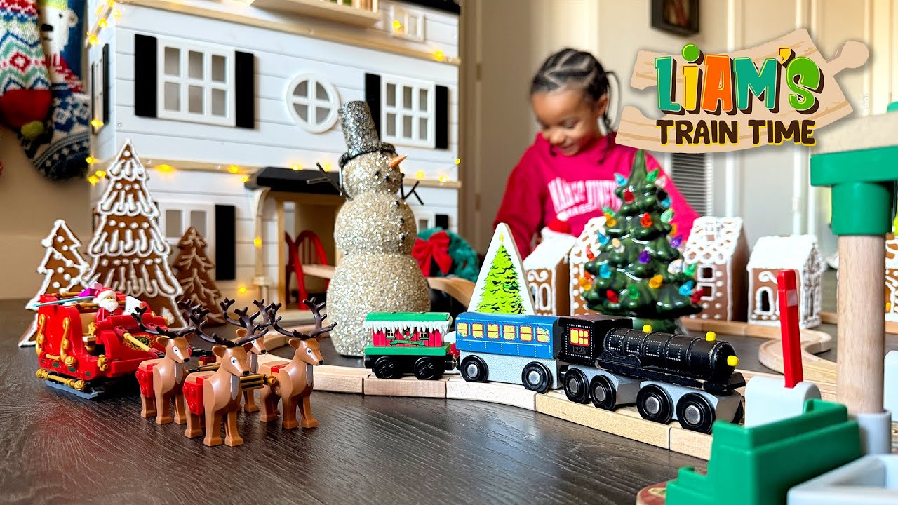I'm Building the BIGGEST Christmas Toy Train Track in 2024!