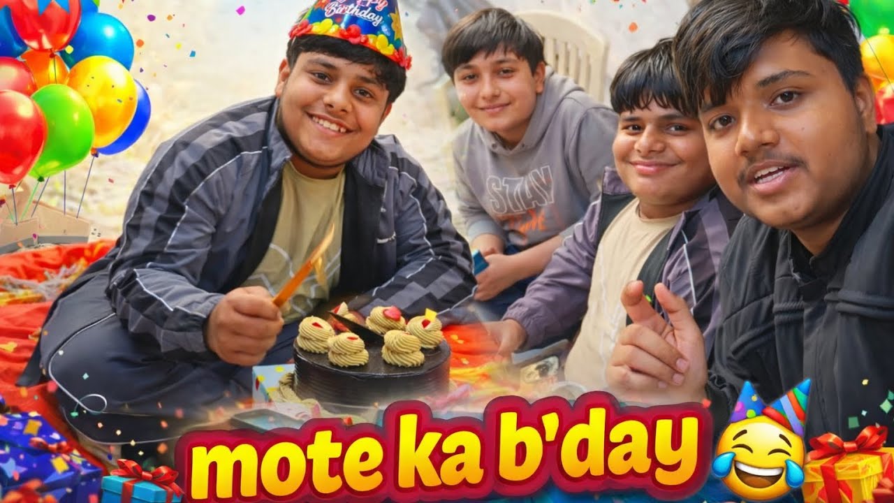 Mote Ka B’day 🎂🤣 | Cake Smash Gone Wrong!