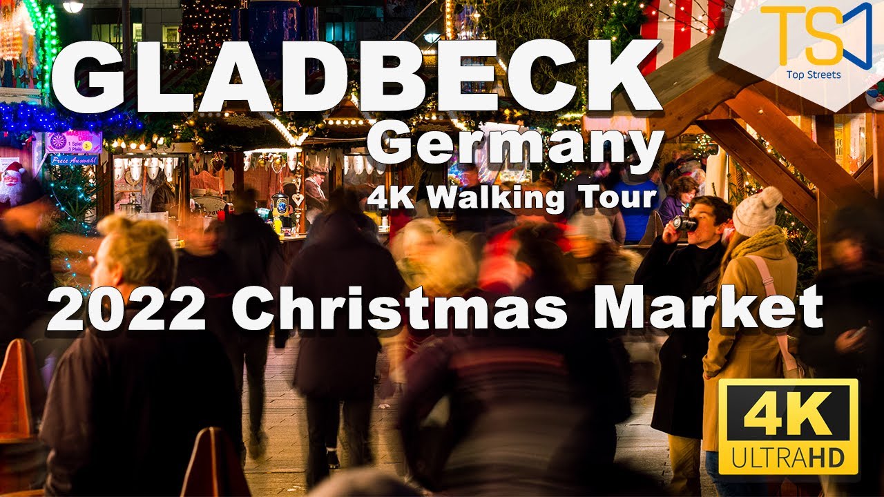 🇩🇪 Gladbeck, Germany Christmas Market Walk 2022  ✨ 4K Walking Tour
