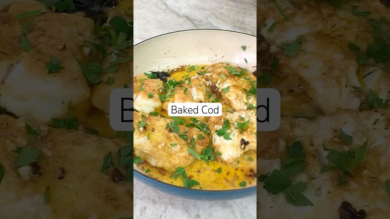 15-Minute Baked Cod Recipe #shorts #bakedfish