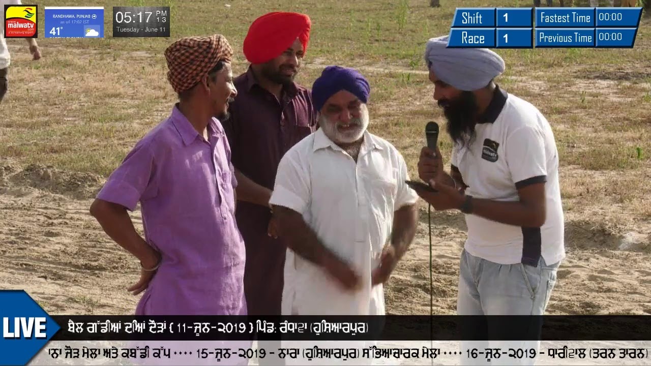 INTERVIEW || MAHANT SINGH RUPOWAL 🔴 RANDHAWA (Hoshiarpur) OX RACES [11th-June-2019]