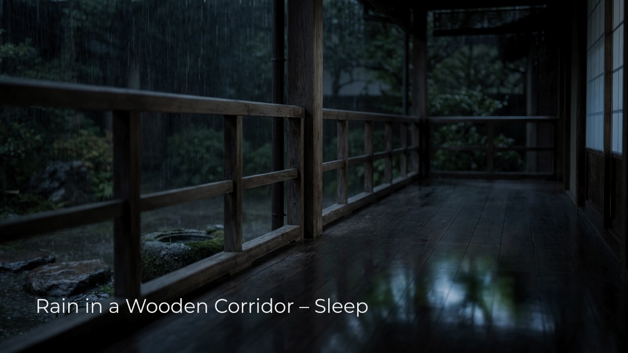 Rain in a Wooden Corridor – Sleep