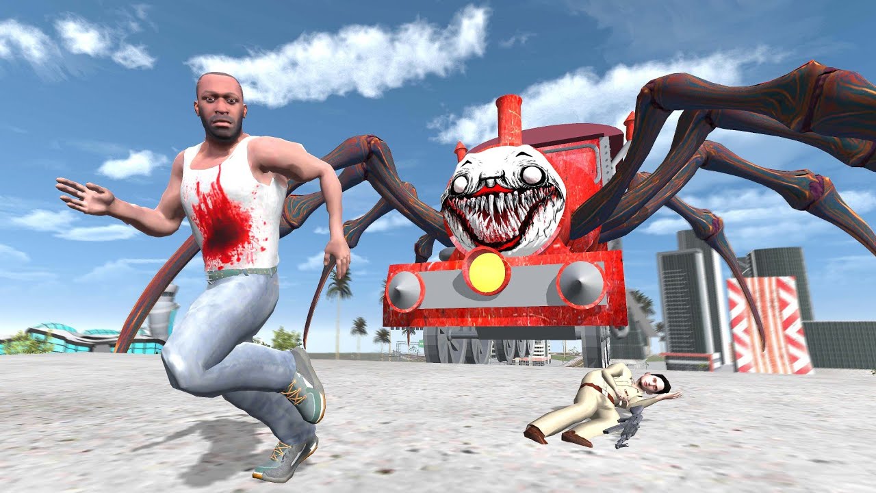 Franklin Vs Choo Choo Charles - INDIAN BIKES DRIVING 3D