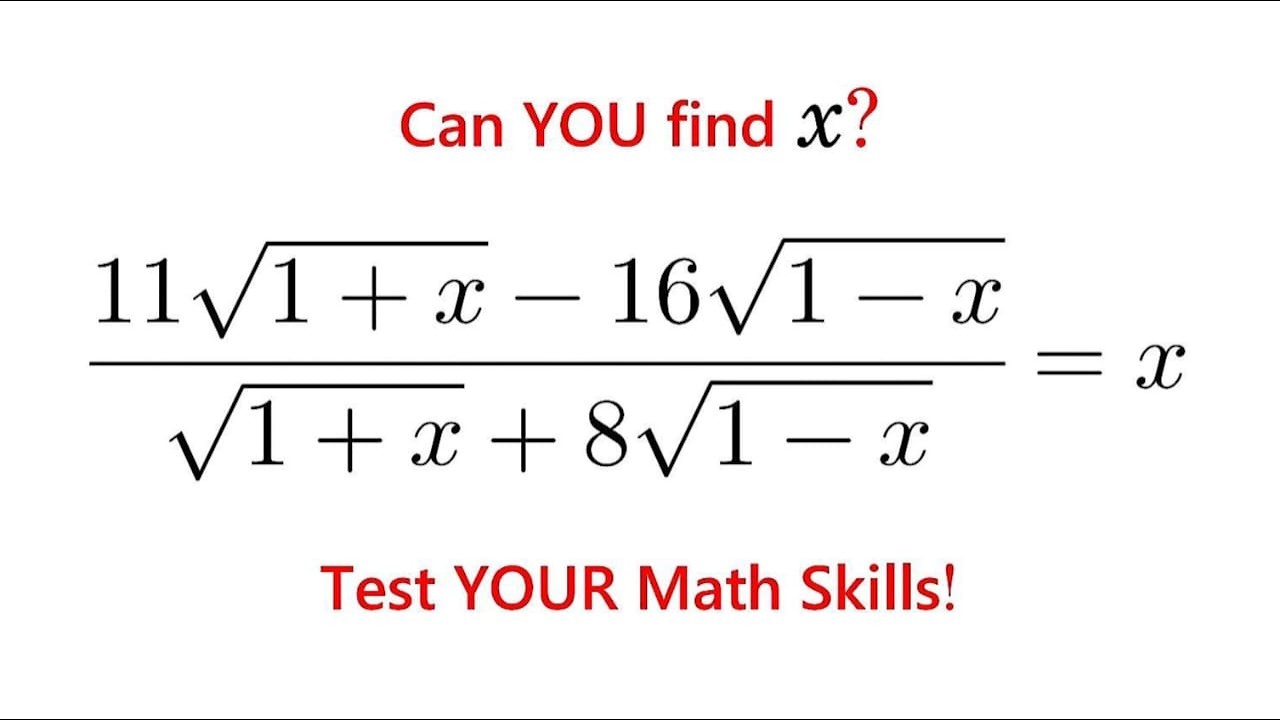 Can You Solve This Radical Equation? Most Students Skip It!