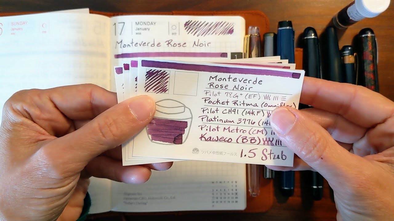 Monteverde Rose Noir and Fountain Pens