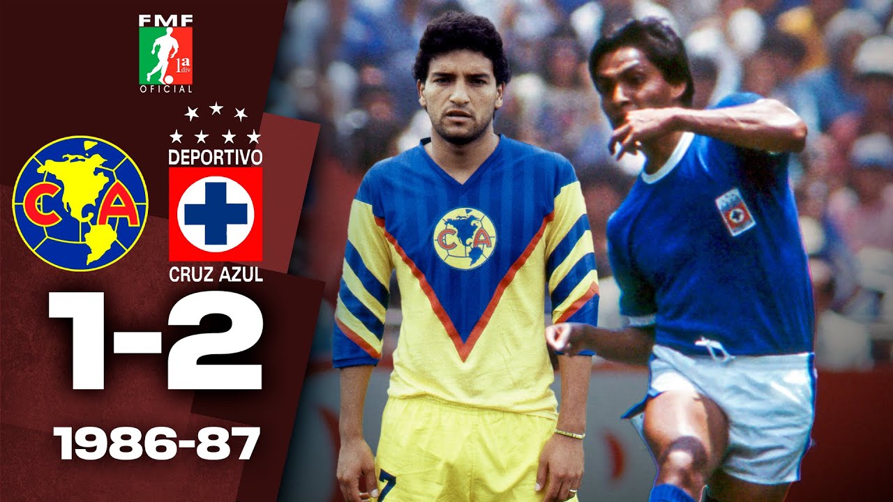 GOLAZOS en el CLÁSICO JOVEN 🦅 América 1-2 Cruz Azul 🚂 Temporada 1986-87