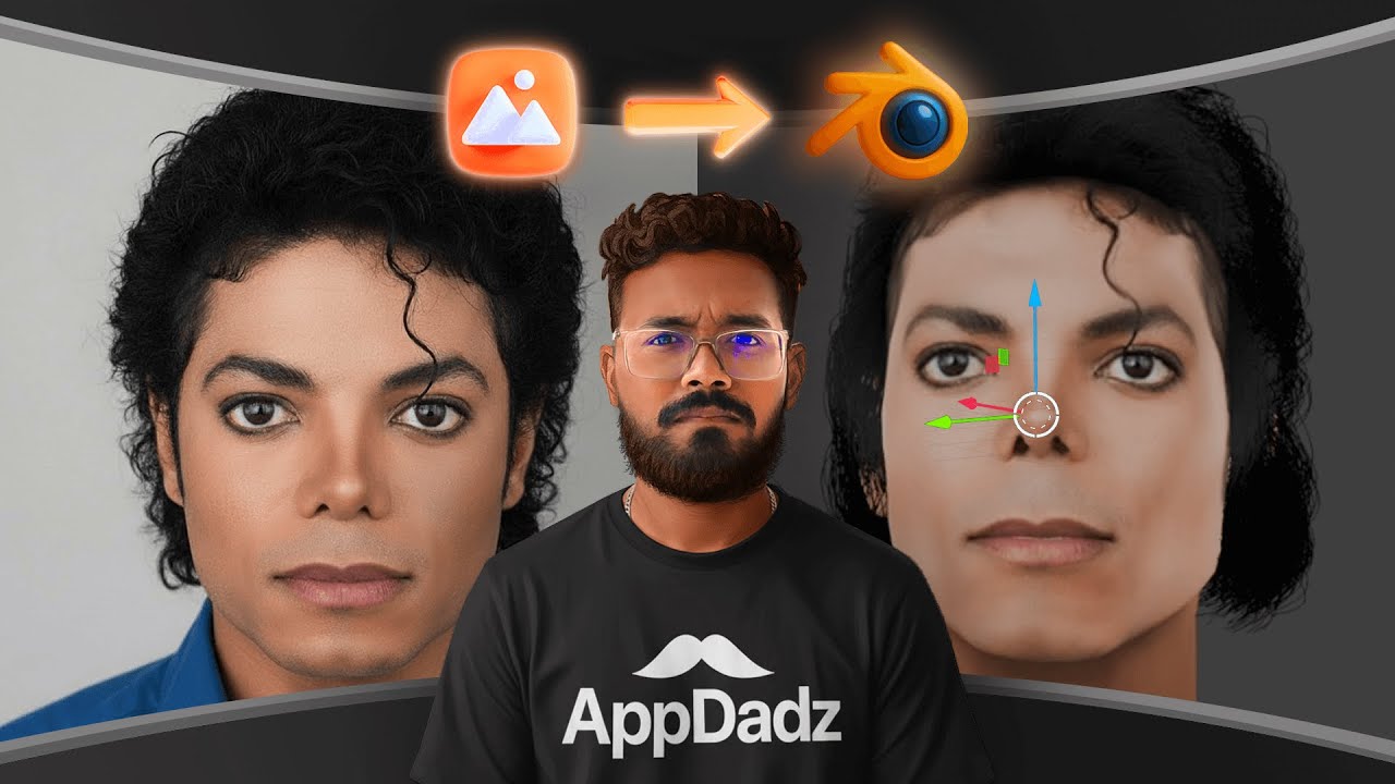 Michael Jackson 3D head making