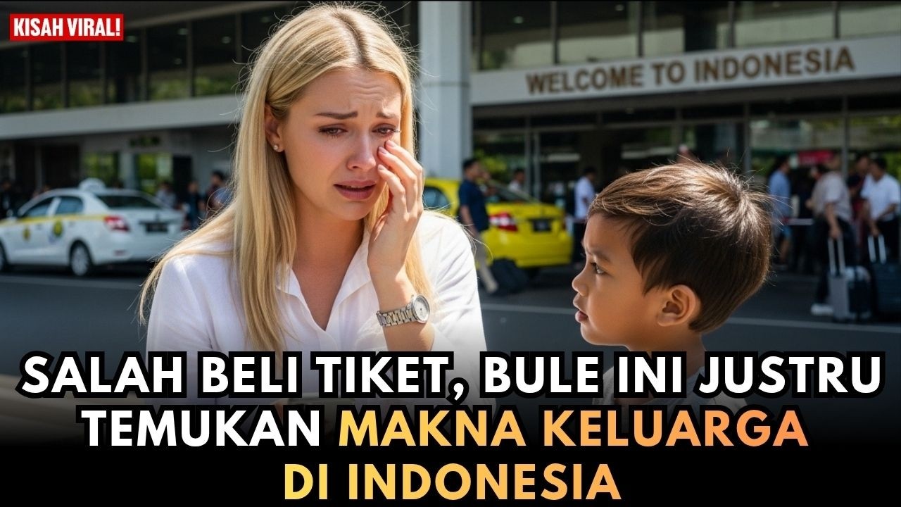 DARI KESALAHAN TIKET PESAWAT, BULE INI JUSTRU DISAMBUT LAYAKNYA KELUARGA DI INDONESIA