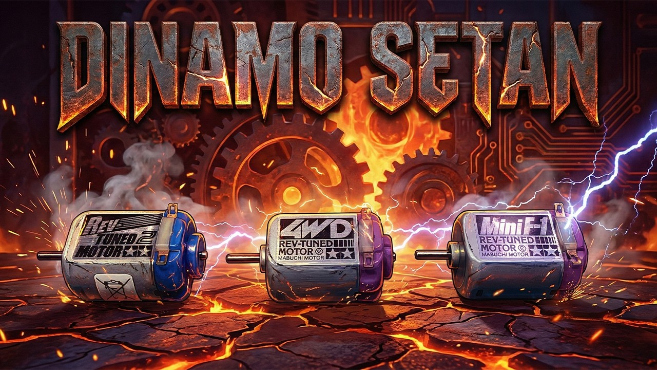 Dinamo Tamiya Rev Tuned 2 Motor vs Rev Tuned Mini F1 vs Rev Tuned 4WD STB UP 2026 ! #ミニ四駆