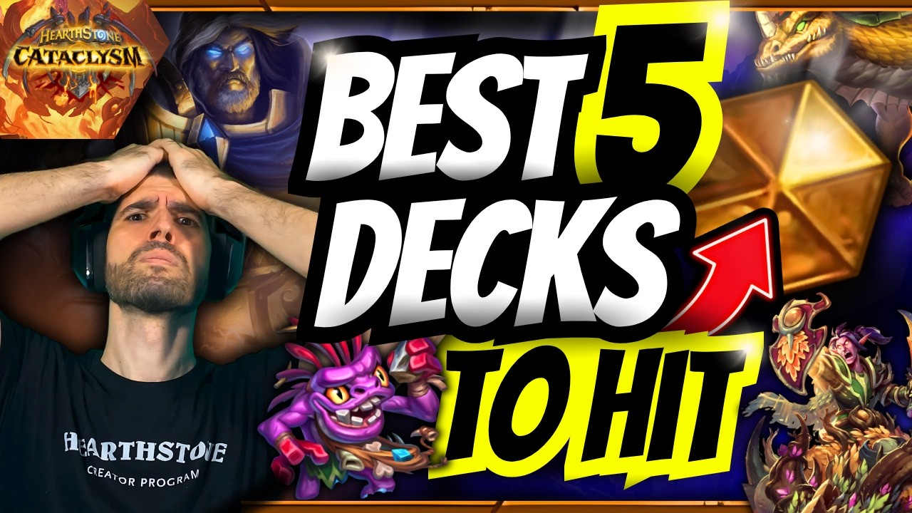 🏆 BEST DECKS TO HIT LEGEND BEFORE THE SEASON ENDS! Hearthstone Meta Report 🔥