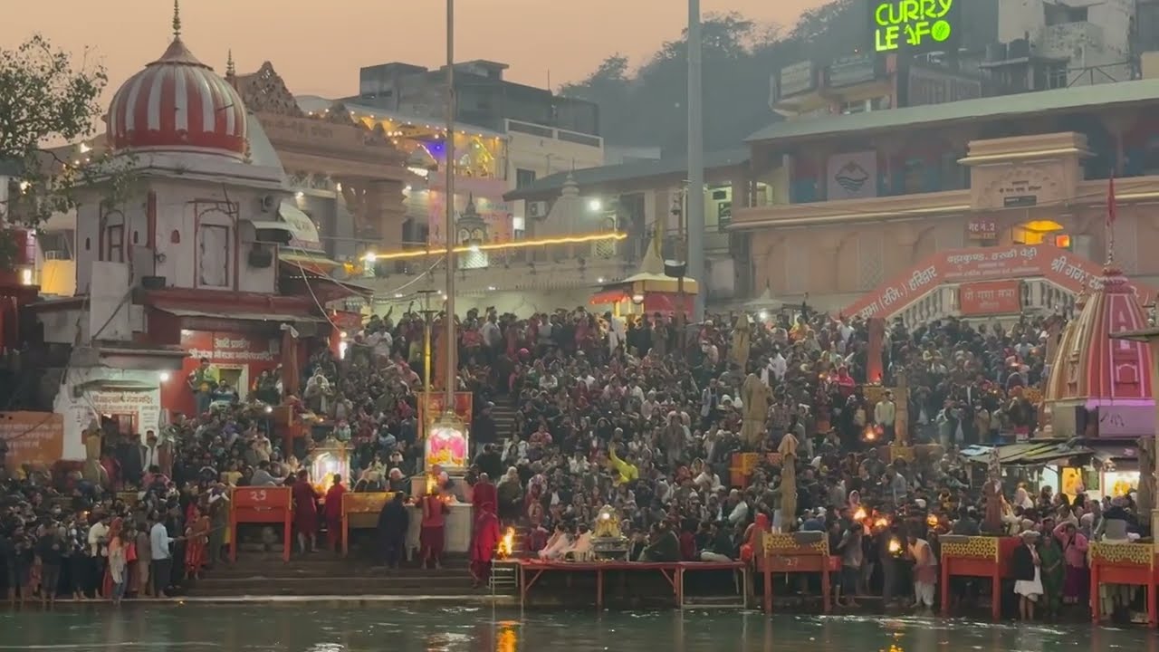 Ganga Aarti Sunset Festival, Haridwar, India - Jan. 10, 2026