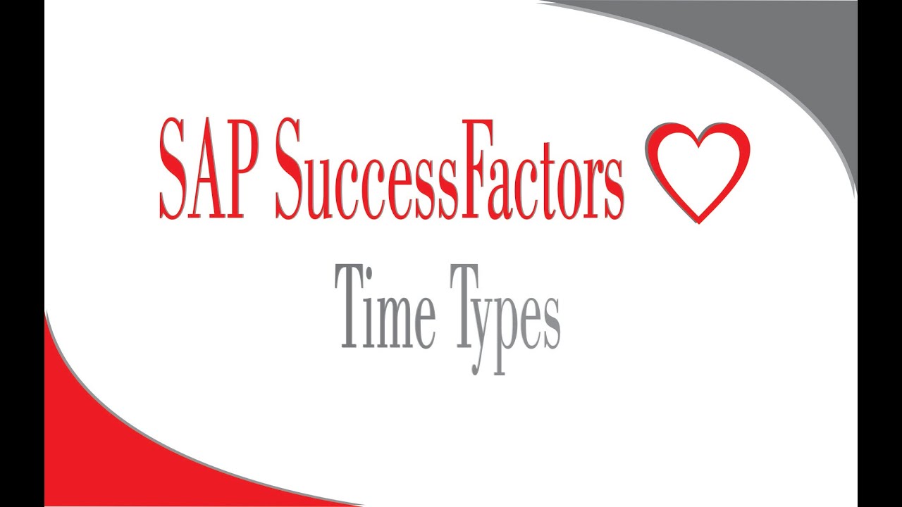 Типы времени — SAP SuccessFactors Employee Central
