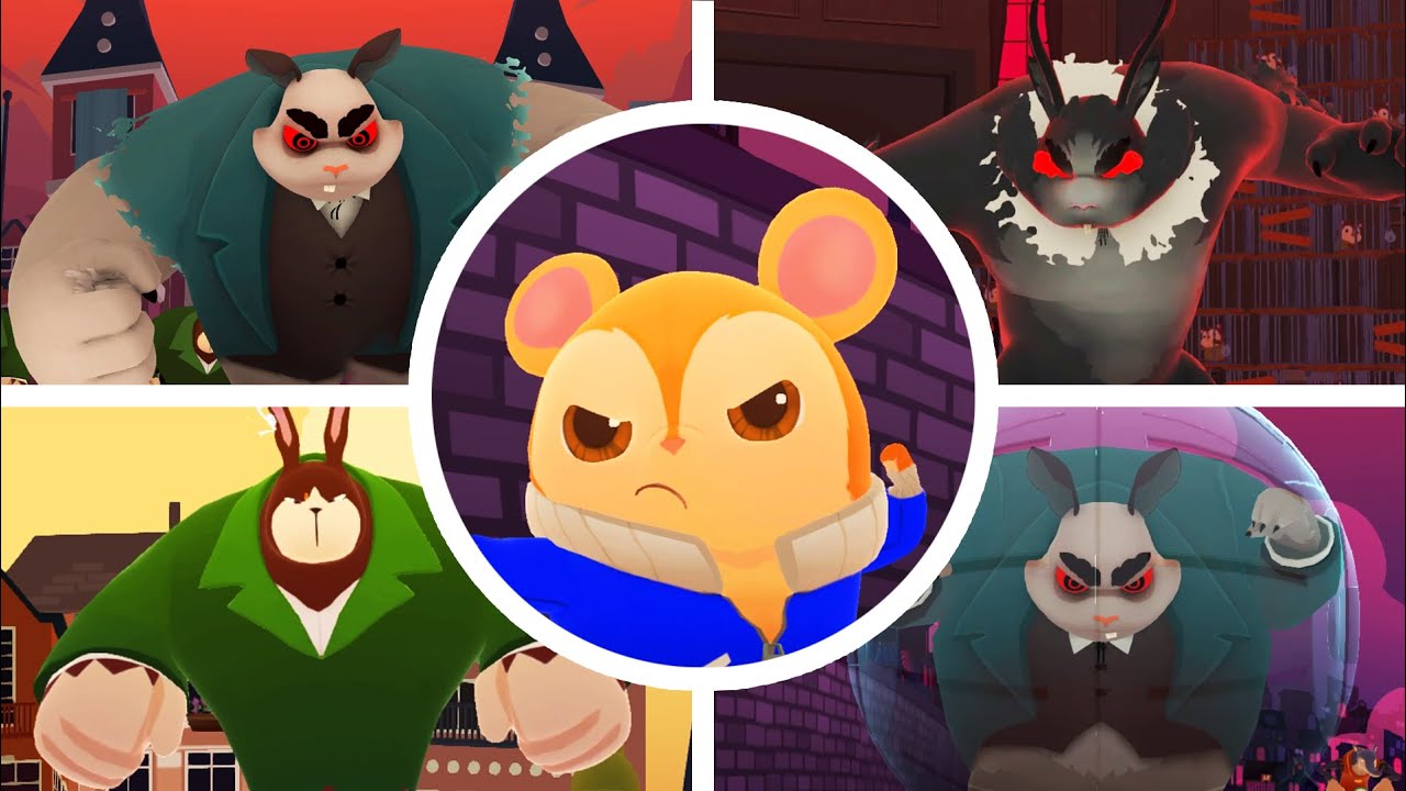 Hamsterdam - All Bosses + Ending