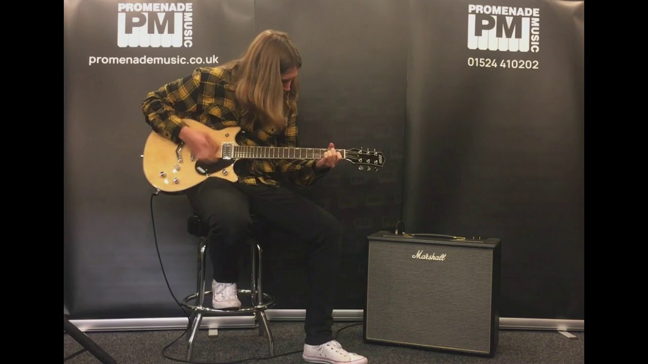 Gretsch G5222 Electromatic Double Jet BT in Natural, Serious Malcolm Young Vibes!
