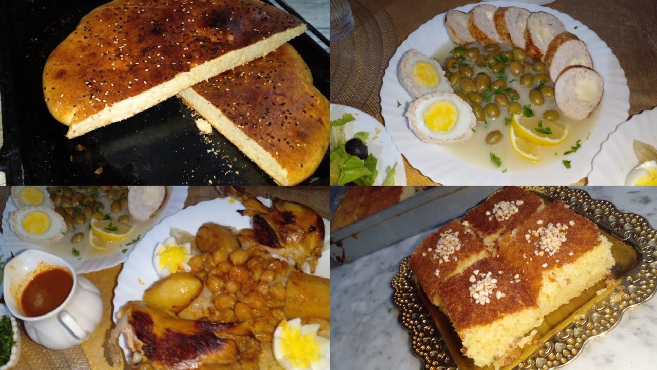 ليلة النصف من رمضان 🌙#اطباق#تقليدية بسبوسة سهلة بسيطة و بزاف خفيفة👌 توجد في وقفة #رمضان #اكسبلور
