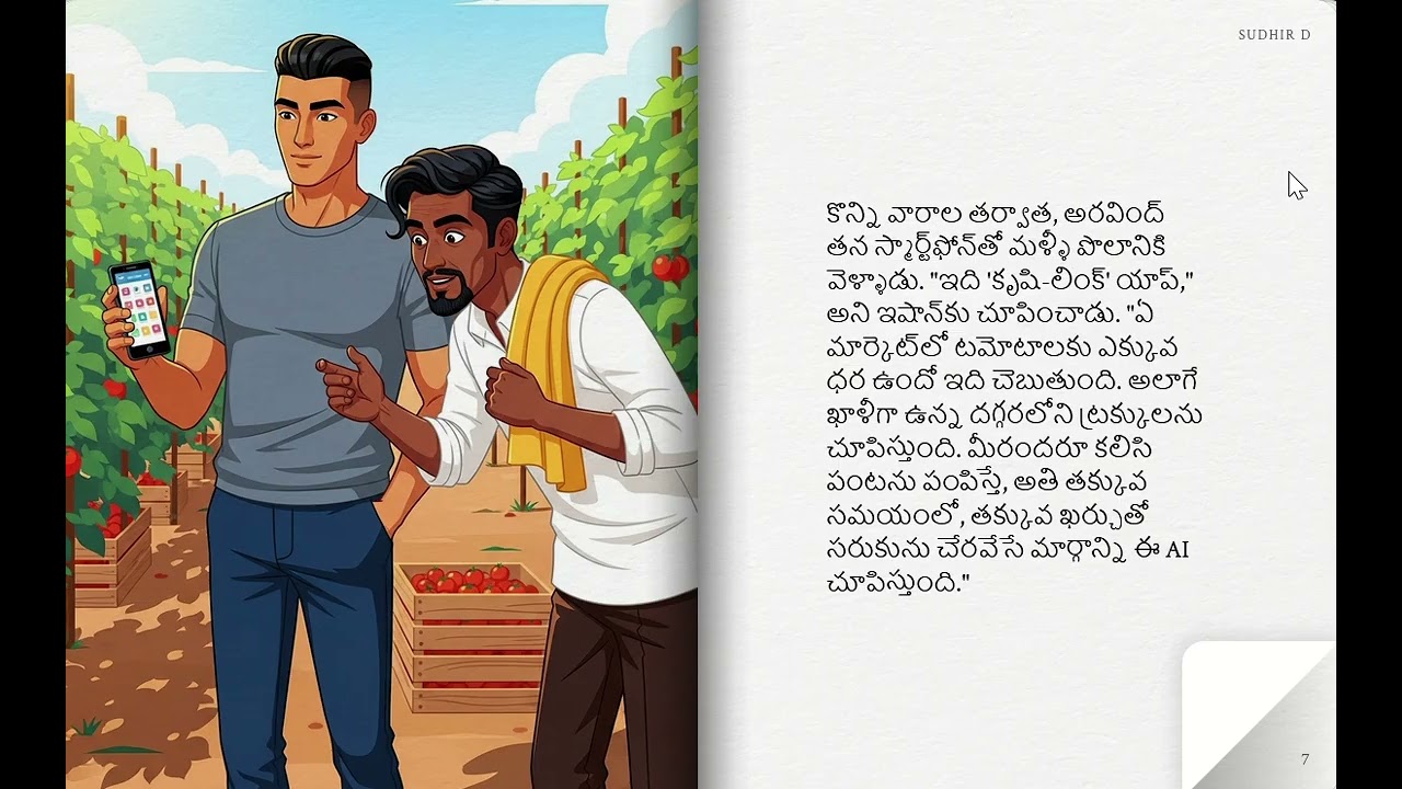అరవింద్ మరియు డిజిటల్ పంట (Telugu Short Story)