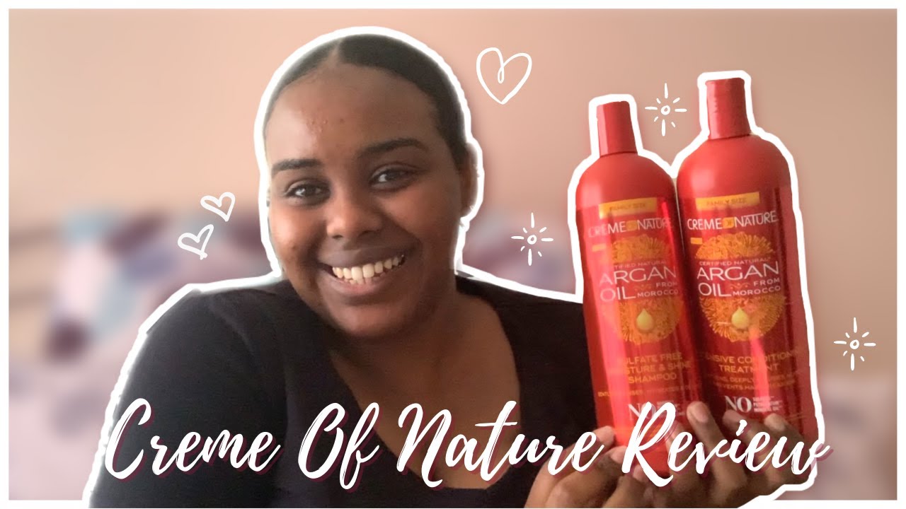 Creme Of Nature ARGAN OIL Shampoo & Conditioner Review!!