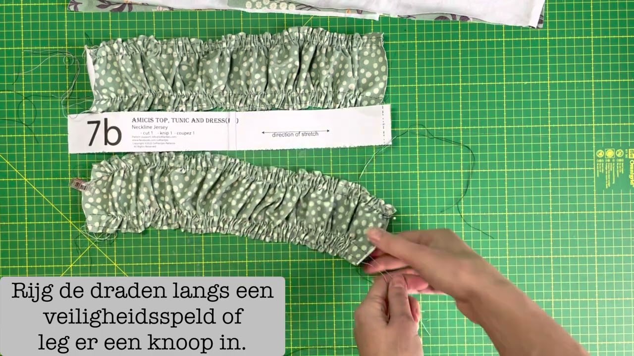 Stripe sleeve add-on rimpelen- Nederlands