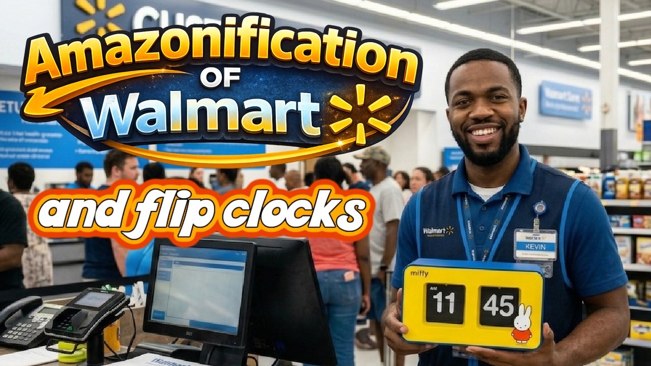 The Amazonification of Walmart - and flip clocks