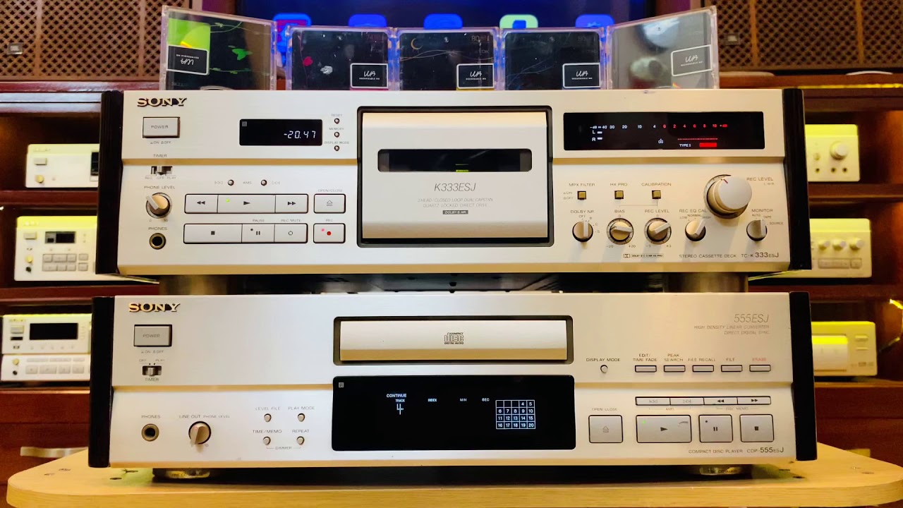 Cdp Sony 555esj & cassette deck sony 333esj
