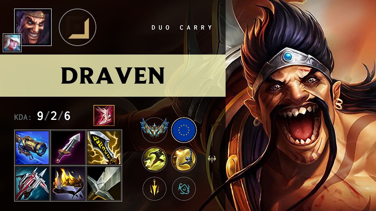 Draven ADC vs Tristana - EUW Challenger Patch 26.11