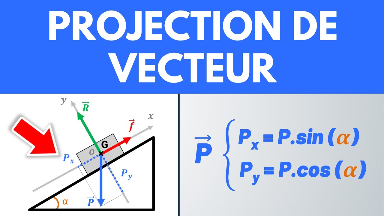 PROJECTION DE VECTEUR ✅ Méthode simple | 1ère | Terminale