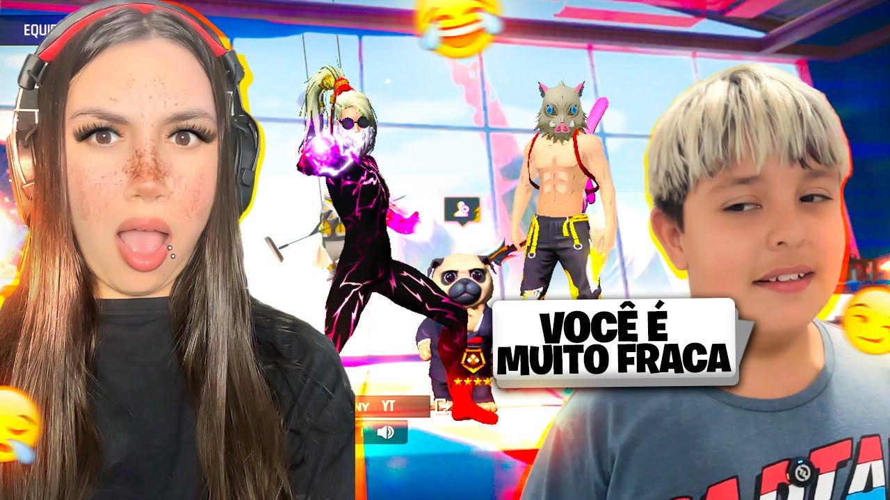 VOLTEI a jogar FREE FIRE e fui HUMILHADA pelo meu IRMÃOZINHO😒