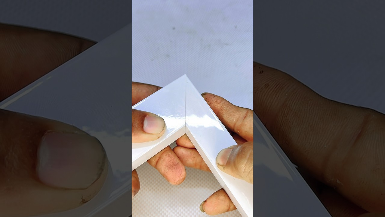 How to cut aluminium box bar corner cleanly #aluminiumfabrication #shorts #aluminum #diy #tricks
