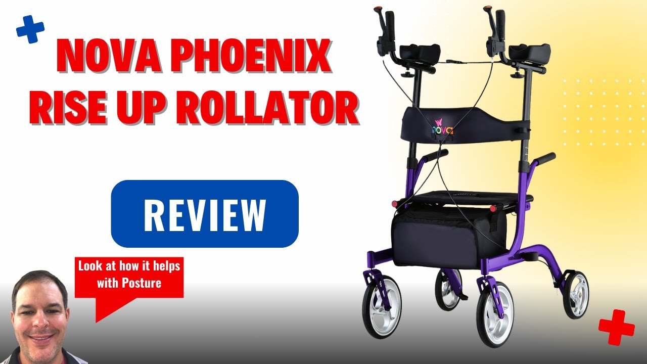 🌟 Best Upright Rollator! Nova Phoenix Rise UP Walker Review | All Star Medical