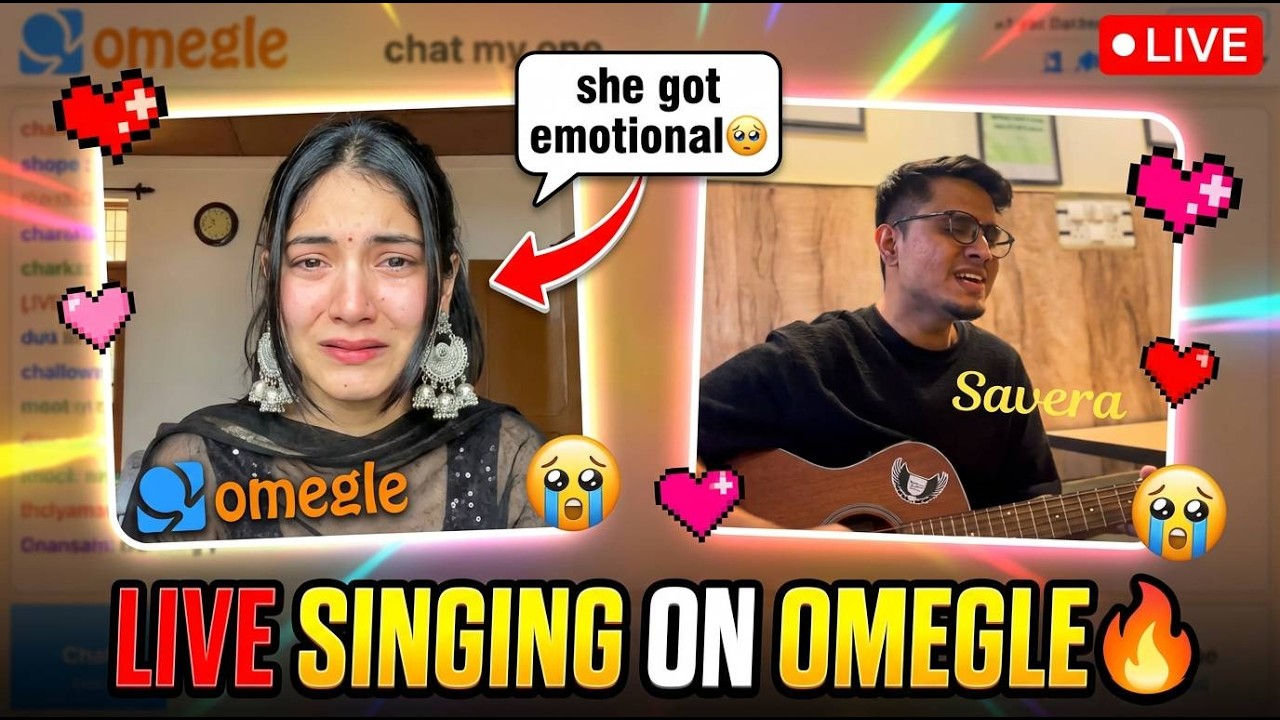Random Strangers, Real Emotions 🥀 | Live Singing on Omegle