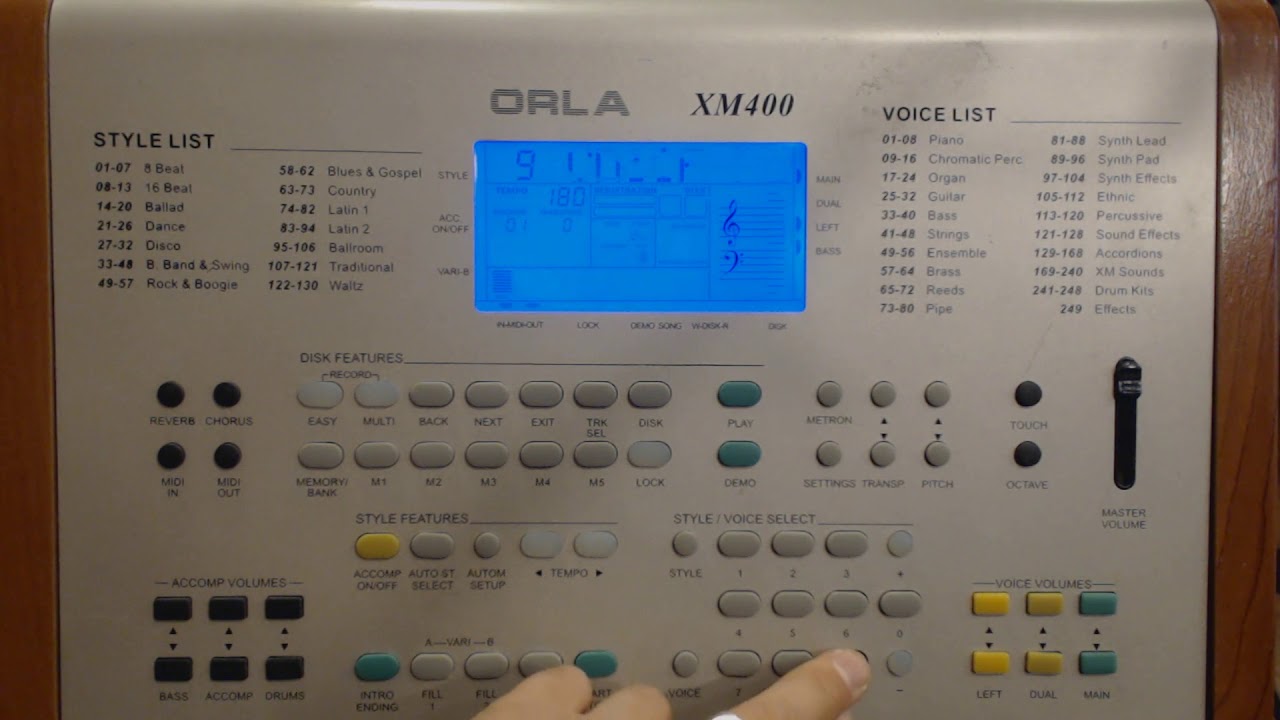 4199 - Orla XM400 Arranger and Midi Sound Module $199