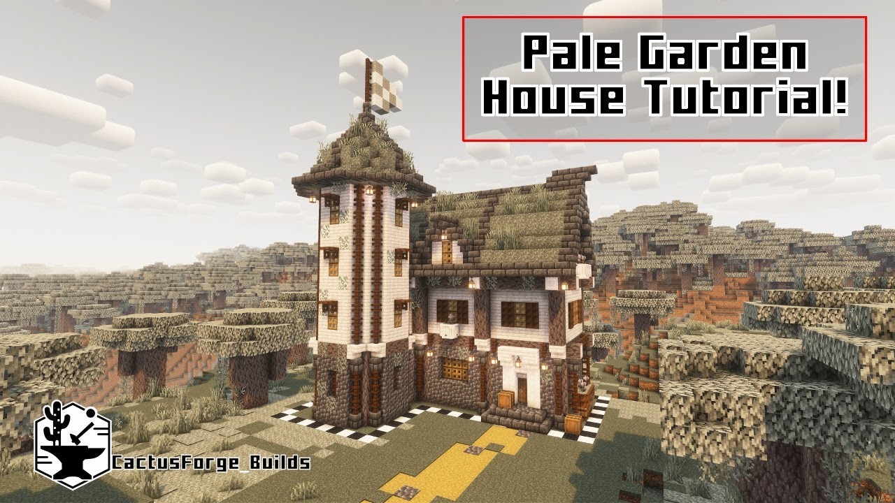 Pale Garden Themed House Tutorial! #minecraft