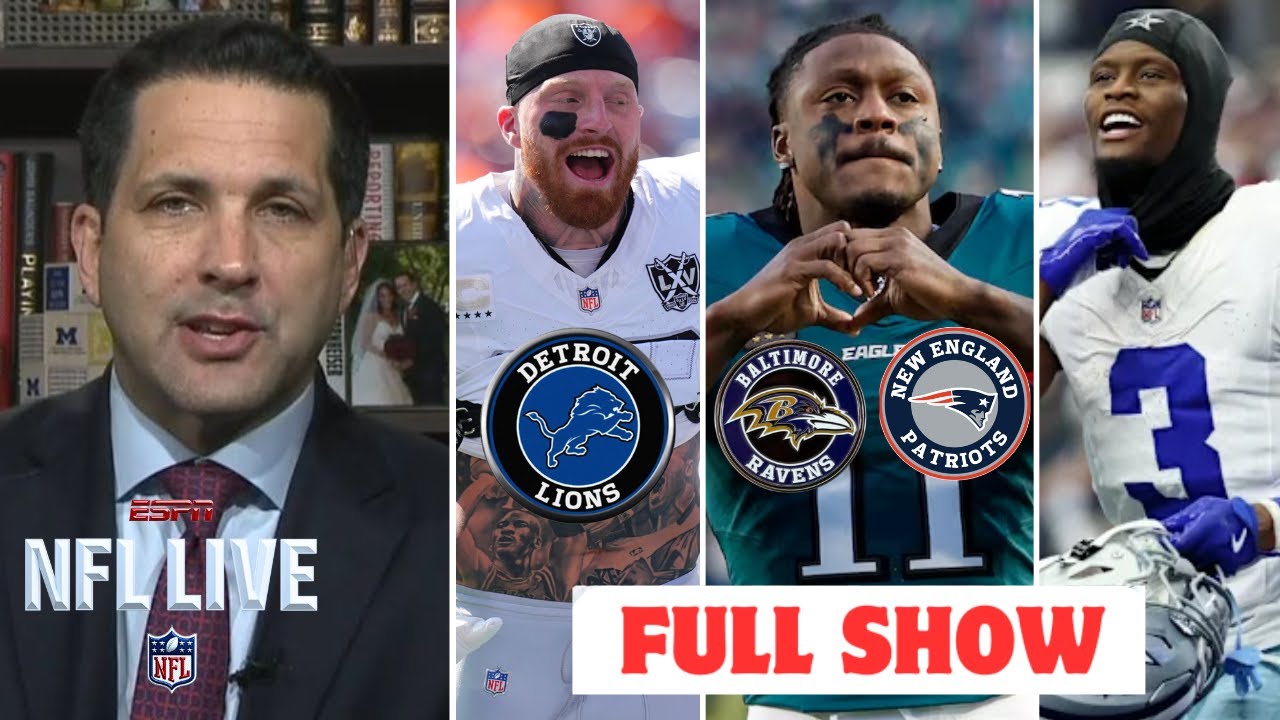 FULL NFL LIVE |Cowboys extend with Pickens, Lions trade Maxx Crosby, Patriots & Ravens eye AJ Brown?