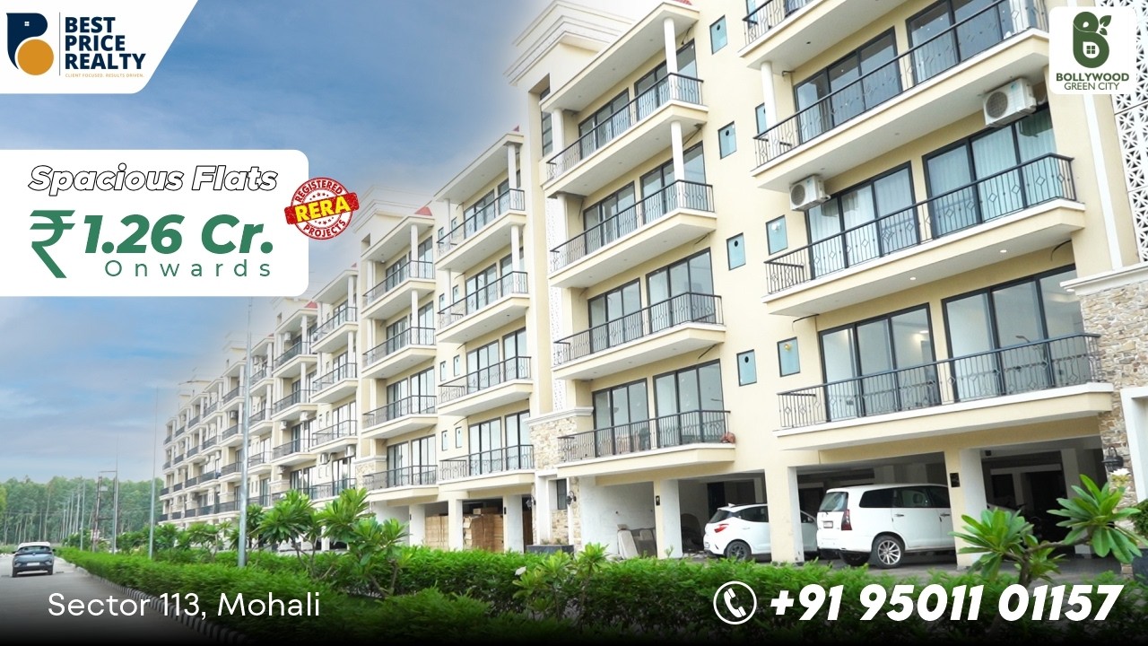 Luxury 3BHK Homes in Mohali | Bollywood Green City Sector 113 | Ready to Move Apartments