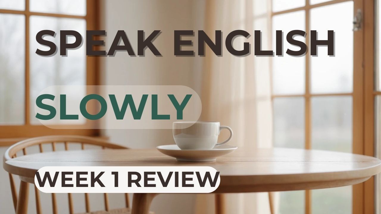 Speak English Slowly – Simple English Conversation Practice for Beginners (Day 7 Review)