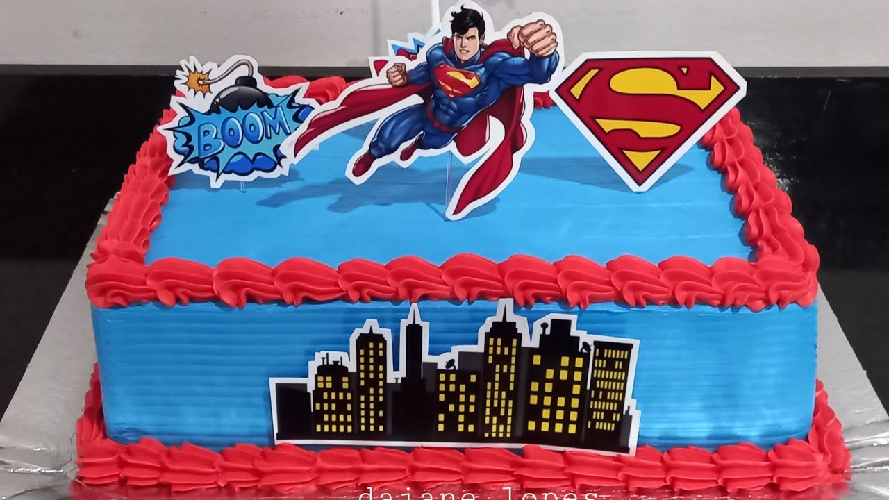 DECORAÇÃO DE BOLO DO SURPERMEM 