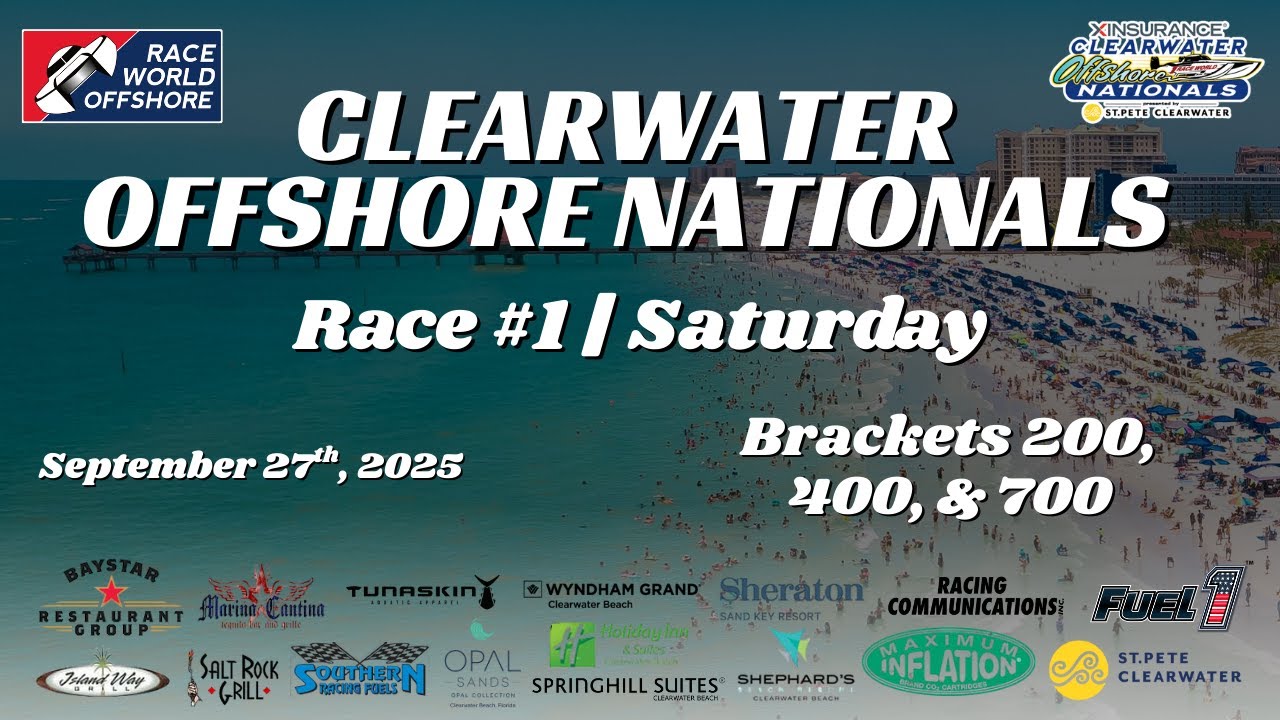 XINSURANCE Clearwater Nationals — Клируотер, Флорида | Субботняя гонка №1 — Классы 200, 400, 700